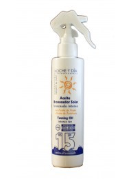 Aceite bronceador Fp15 No Graso 200ml Noche y Dia
